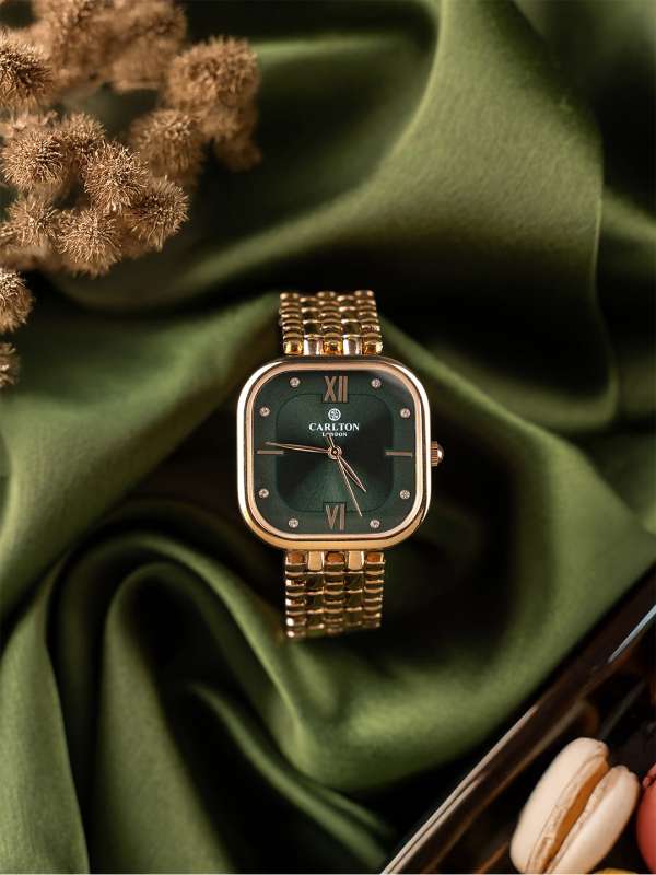 Carlton London Women's Gold Bracelet Watch – Timeless Sophistication