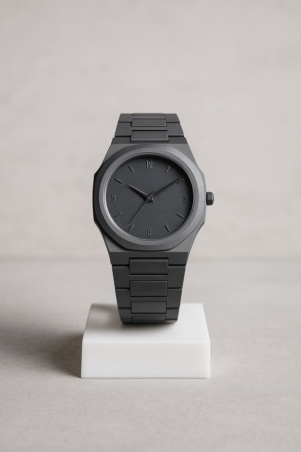 Midnight Arabic Watch – Matte Black Arabic Dial Watch